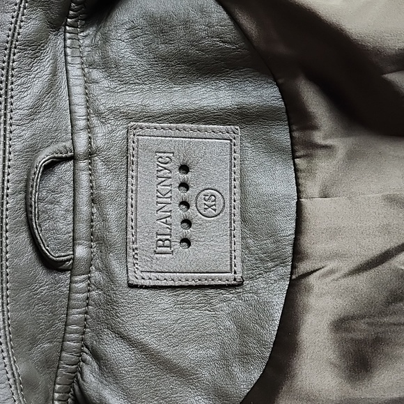 [BLANKNYC] Women's PU Leather Moto Jacket Olive Green - Picture 13 of 15